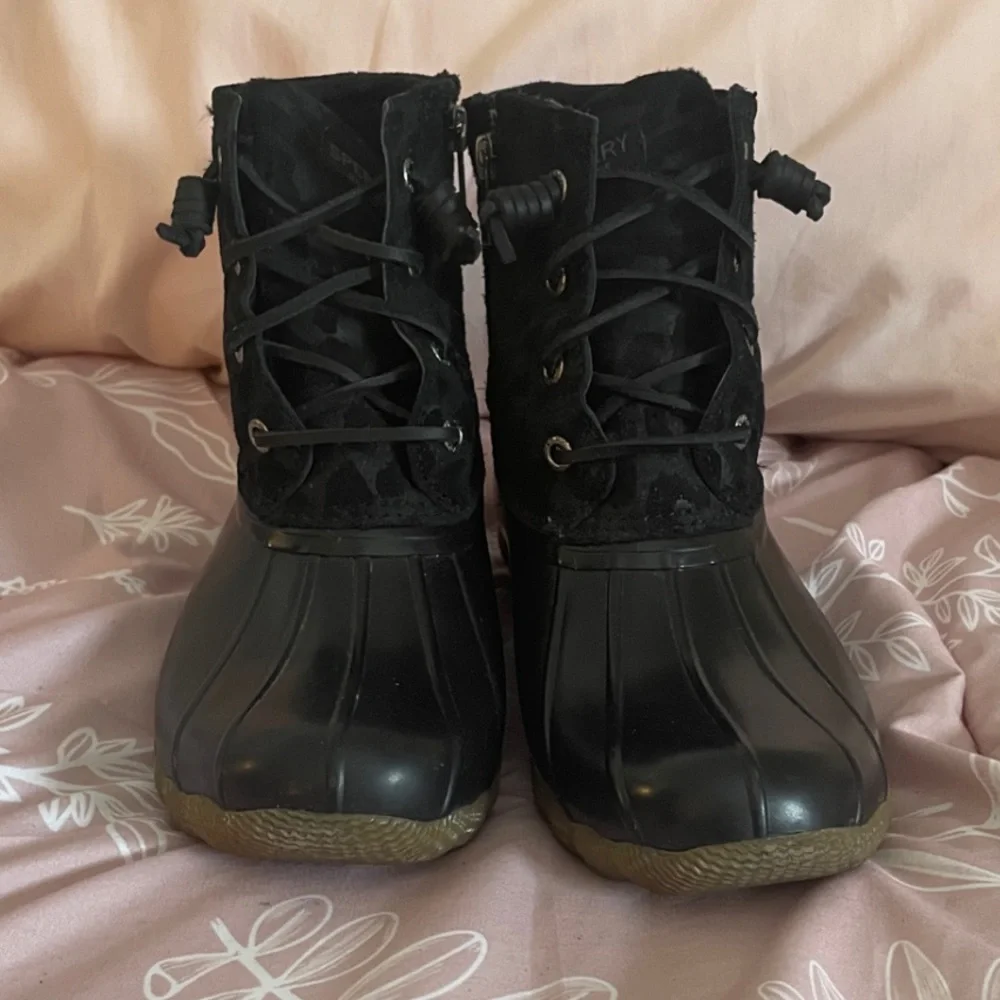 Sperry Black Women's Duck Boots